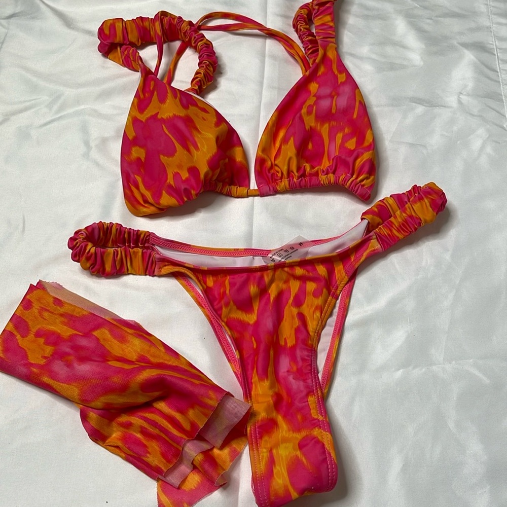 SHEIN Floral Bikini Set and Sarong